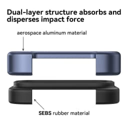 Genuine Aluminum SEBS Rubber Metal Bumper Double-layer ARC Case for IPhone 18 17 Pro Max Air Unique Design High-strength Cover