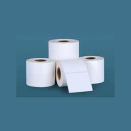 Waterproof White PP Vinyl 35 40 45mm Width Thermal Transfer Print Blank Barcode Labels Adhesive Label Sticker