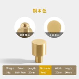 Pure Copper French Gold Wardrobe Handle Solid  Brass Cabinet Door Handle American Cabinet Door Drawer Gold Handle Brass