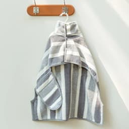 Striped Bathrobe For Cats And Dogs Bath Towel Soft All-wrapped Quick-drying Absorbent Bath Towel Pet Comfort Coat