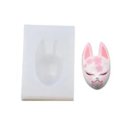 Eye Catching Foxes Mask Accessories Making Silicone Mold DIY Clay Resin Moulds R3MC