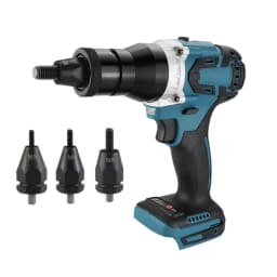 Powerful Riveting Gun Brushless Electric Rivet Nut Machine Kit with Riveter Heads Automatic Electric Riveter Set Riveting Tool