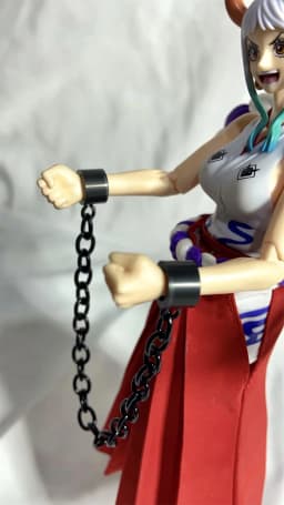 【High Quality] SHF 1/12 Scale Pirate King Yamato Red Long Style Pleated Skirt with Bow Knot Model for 6" Action Figure Body