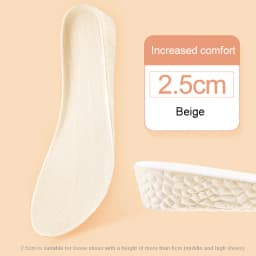 Insoles for Shoes Breathable Heighten Heel Insert Pad Cushion Unisex Height Increase Insole Boost Man Women's Shoes Sneakers New