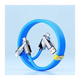 NNBILI 4 In 1 120W Type C to Type C IOS Cable 3 IN 1 PD 100W Fast Charging Data Cable for iPhone 11 12 13 14 Pro Max Samsung S24