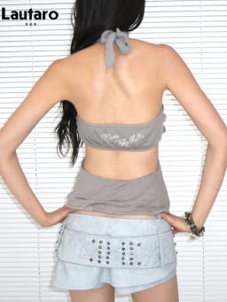 Lautaro Spring Summer Sexy Pu Leather Micro Mini Shorts Women with Studded Embroidered Belt Low Waist Streetwear Buttoms 2026