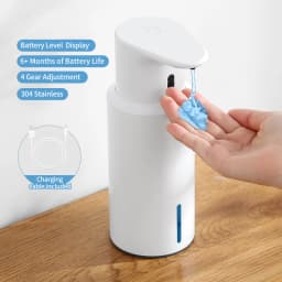 480ml Kitchen Soap Dispenser Automatic Sensor Hand Sanitizer Machine Intelligent Electric Body Wash Soap Dispenser 304 Stainl
