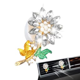 Flower Car Scent Diffuser Automotive Vent Clip Fragrance Diffuser Auto Perfume Diffuser With Vent Clip Aromatherapy Ornament Car