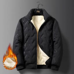 Men's Winter Fleece Lined Large Size Warm Lamb Velvet Cotton Jacket Loose Dirt Resistant Wear Resistant Cotton Coat Youth Fas...