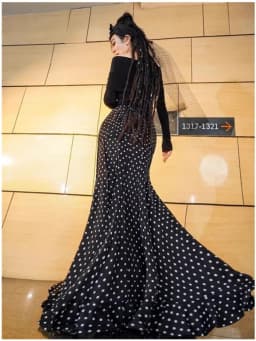 Chic Black Polka Dot Halter Neck Dress High Waist Slimming Long Skirt Korean Style Polyester Fabric Summer New