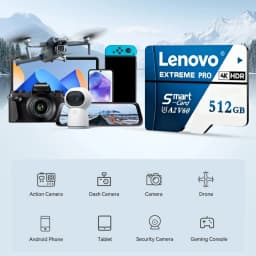 Lenovo 1TB Extreme Pro Micro SD Card High Speed U3 V60 4K Full HD Memory Card 128GB 256GB 512GB TF Flash Cards For Phone Drone