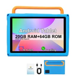 KOOMDIGI 10.1 Inch Android 4G LTE Tablet PC MTK6755 Octa Core 20GB RAM (4GB+16GBExpand) 64GB ROM 1280×800 IPS Display Dual Band 2.4G/5G WiFi 5000mAh 5MP+13MP Dual Camera 4G Calling
