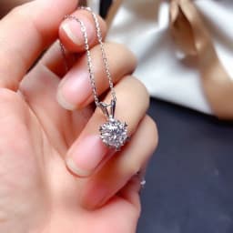 Big Bling Water Drop Pendant Real 925 Sterling Silver Long Chain Necklace for Women Fashion Jewelry Cute Statement Necklace