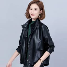 High-Quality PU Leather Jacket Women's 2024 Spring Autumn New Coat Short Korean Outwear Imitation Sheepskin Loose Ladies Tops