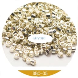 Japanese Miyuki Seed Beads Dbc11/0  Section Delica Beads 1.6mm Metallic 20 Colors 5G Pack for Jewelry Making