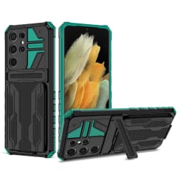Case For Samsung Galaxy S25 Ultra S24 FE Note 20 Ultra A16 A55 A05S Wallet Card Flip Cover Protective Hybrid Stand Hard Case