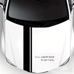 1pc Hood Car Sticker Personalized Stripe Stickers Auto Modified Body Sticker Car Accessories Decoration Covering Film