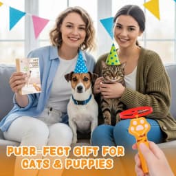Cat Chase Fetch Toy Rechargeable Disc Launcher with 6 Flying Spinners Interactive Pet Hunting Toys Indoor Outdoor Yard Cats Dog