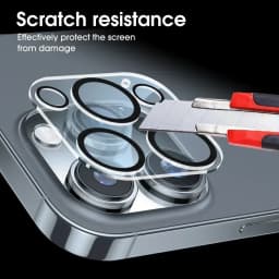 1-5Pcs Tempered Glass for iPhone 18 17 16 15 14 13 Pro Max Plus Camera Lens Protector Black Circle Protective Lens Film Cover