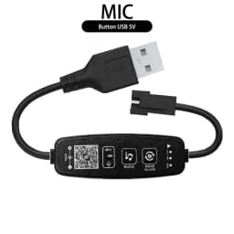WS2812B WS2811 RGB LED Controller Bluetooth Music Built-in MIC 28Keys Remote Control WS2812 Individually Addressable LED Strip