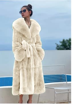Women's Parker Winter Fur Warm Large Size Solid Color Fur & Faux Fur Women New Casual Long Sleeve Temperament Women Fur Coat Y72