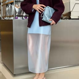 Design Sexy Perspective High Waist Slit Hip Skirt Female Trendy Black Mesh Skirts For Women Double-layer Thin Loose New Summer