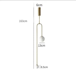 Modern Glass Ball Pendant Light Led Bedside Hanging Lighting Nordic Golden Luxury Hallway Living Room Bedroom Indoor Decor Lamp