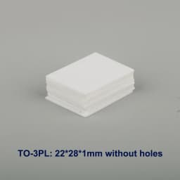 10Pcs TO-220/3P/3PL/3PII Aluminium Oxideceramic Plate Triode Insulating Gasket