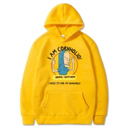 I Am Cornholio Hoodie Beavis and Butt Head Sweatshirt I Need T P for My Bunghole Hoodies Beavis Scary Art Gift Men Clothes Tops