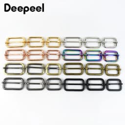 5Pcs 13-50mm Metal Tri-glide Slider Buckle Roller Pin Clasp for Handbag Strap  Belt Adjust Buckles DIY Hardware Bag Accessories