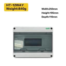 HT-5/8/12/15/18/24 Plastic Distribution Box Waterproof MCB Box Panel Installation Distribution Box Waterproof Junction Box