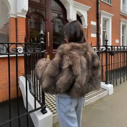 Women Faux Fur Coats Solid Fur Jackets Cotton Linen Round Neck Long Sleeves Open Stitch Loose Casual Office 2026 Autumn Winter