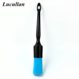 Lucullan Soft Car Detailing Brush Set Wet & Dry Use For Interior Leather Dashboard Air Vent Wheel