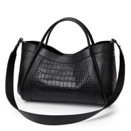 Aidrani New Women's Crocodile Pattern Handbag Simple and Elegant High Quality Cowhide Mother and Child Bag