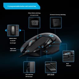Logitech G502 HERO Cable Game Mouse E-Sports Eating Chicken Mechanical Mouse RGB Light Can Be Balanced To Eat Chicken Macro Prog