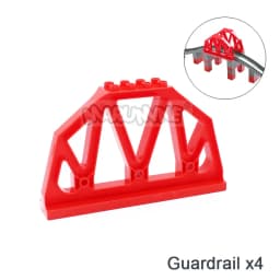 Marumine MOC Block Train Straight Curved Track Crossover Parts Railway Switch Big Size Building Bricks City View Accessories