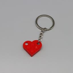 3176 DIY Heart Key Ring Necklace Toys for Children Coupling Plate 2x3 with Rounded End and Pin Hole MOC Building Block Brick