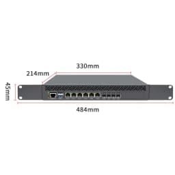 Topton 1U Rack Firewall Server Mini PC Intel Atom C3958 C3808 C3758 4x10G SFP 6x1G LAN DDR4 NVMe PfSense OPNsense VPN Server