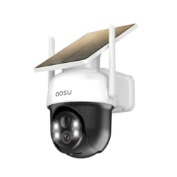 Renewed AOSU 5000mAh 3MP Solar Camera Outdoor Wireless Two-way Audio Security Camera Auto Tracking Solar Panel PTZ CCTV Camera
