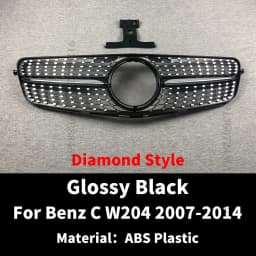 Perfect Match Front Bumper Grille Grill For Mercedes Benz C W204 C204 S204 2007-2014 C180 C200 C250 C300 AMG GT Diamond Tuning