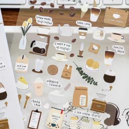 Korean Import Suatelier I Like Coffee Sticker Scrapbook Decoration PVC Stationery DIY Stickers School Office Supply