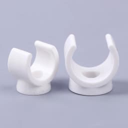 "20mm PVC Water Pipe Clamps Connectors - Secure fit for 0.5/0.79 Inch OD Pex Tubing, TV Trays and Hose Support, Pack of 20."