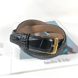 New Genuine Leather Simple Versatile Crocodile Pattern Women's Thin Belt Decoration with Dress Fashion Casual Trouser Straps
