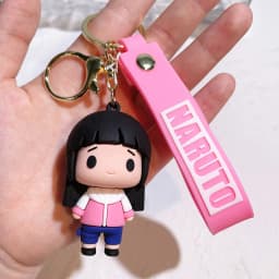Cartoon PVC Naruto Anime Peripheral Keychain Naruto Silicone Figure Car Key Chain Christmas, Halloween Gift