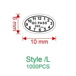 1000pcs new round 8/10mm rectangular 11X6mm computer /Ipad/ Electronics warranty label Fragile seal sticker can be customized