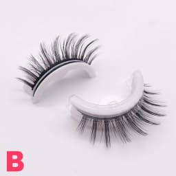 1 Pair Reusable Self Adhesive False Eyelashes Natural Long Thick Fake Eye Lashes