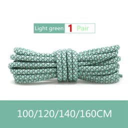 1Pair Reflective Shoelace Fluorescent Shoelaces for Sneaker Round Rope Shoe Laces Yezzy 350 Unisex 100/120/140/160cm Shoetrings