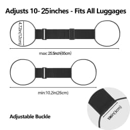Airplane Pattern Luggage Straps Bag Bungee Suitcase Adjustable Belt, Travel Suitcase Elastic Strap Belt Luggage Accessories