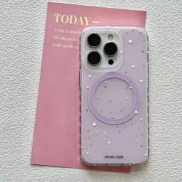 Magnetic grape purple splashed ink phone case with holder For iPhone 11 12 13 14 15 16 17 18 pro max