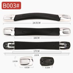 SUZAOZHE Suitcase Luggage Replacement Handle Travel Suitcase Handle Strap Factory Replacement Zinc Alloy Grip Carry Grip